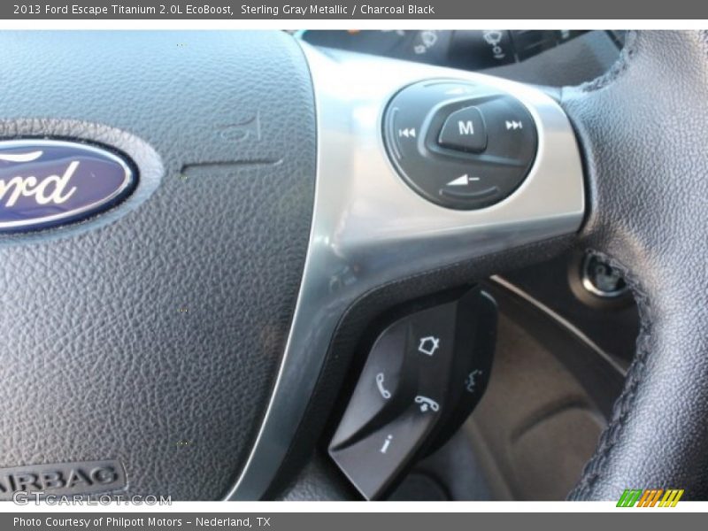 Sterling Gray Metallic / Charcoal Black 2013 Ford Escape Titanium 2.0L EcoBoost