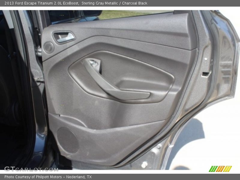 Sterling Gray Metallic / Charcoal Black 2013 Ford Escape Titanium 2.0L EcoBoost