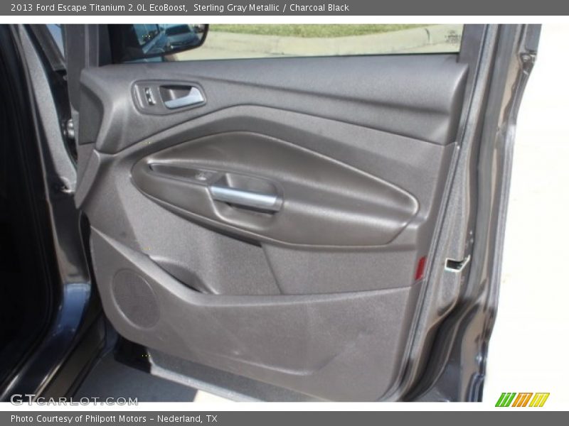 Sterling Gray Metallic / Charcoal Black 2013 Ford Escape Titanium 2.0L EcoBoost