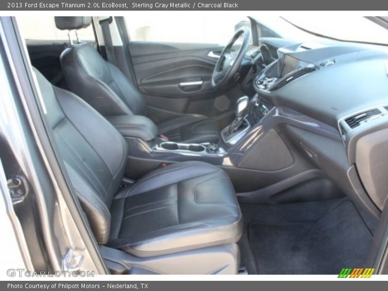Sterling Gray Metallic / Charcoal Black 2013 Ford Escape Titanium 2.0L EcoBoost