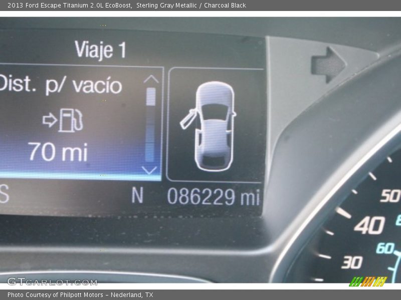 Sterling Gray Metallic / Charcoal Black 2013 Ford Escape Titanium 2.0L EcoBoost