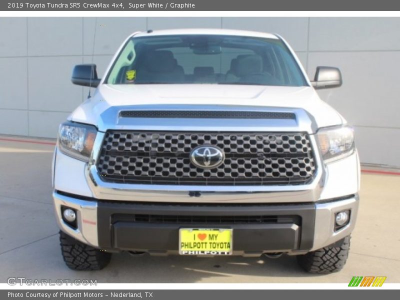 Super White / Graphite 2019 Toyota Tundra SR5 CrewMax 4x4