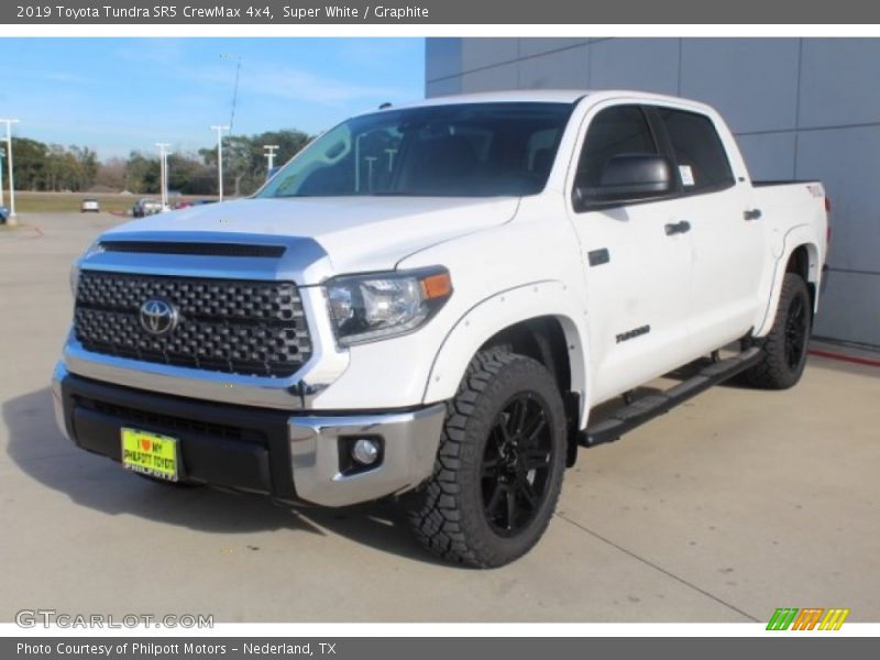 Super White / Graphite 2019 Toyota Tundra SR5 CrewMax 4x4