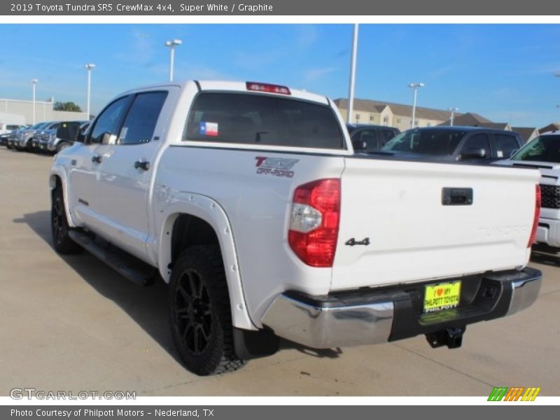 Super White / Graphite 2019 Toyota Tundra SR5 CrewMax 4x4