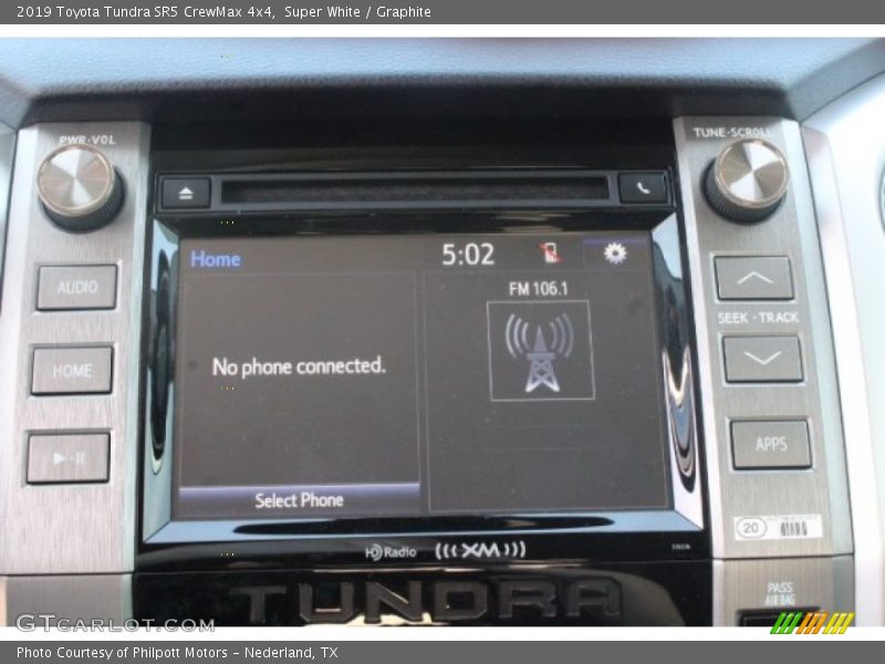 Super White / Graphite 2019 Toyota Tundra SR5 CrewMax 4x4