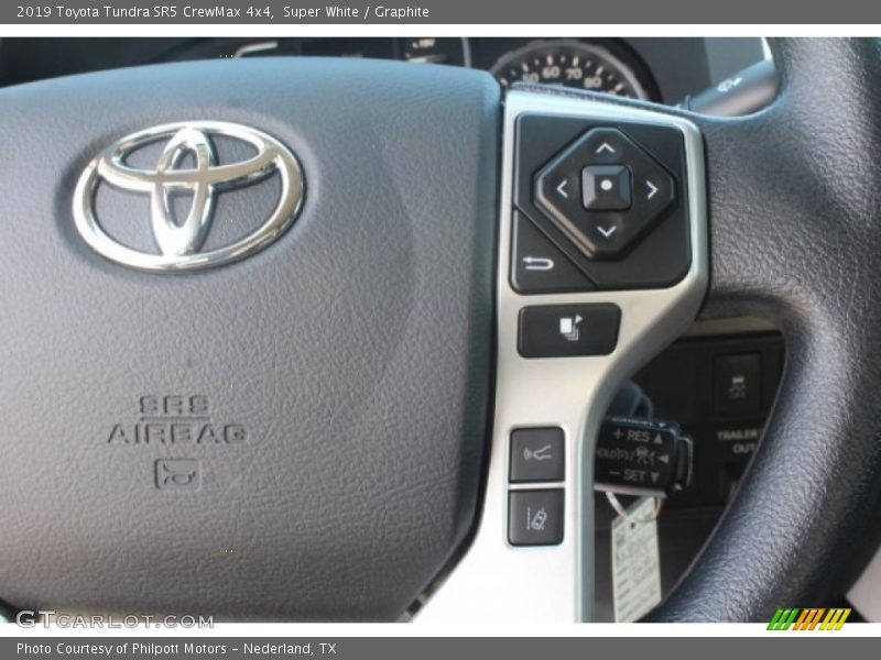 Super White / Graphite 2019 Toyota Tundra SR5 CrewMax 4x4