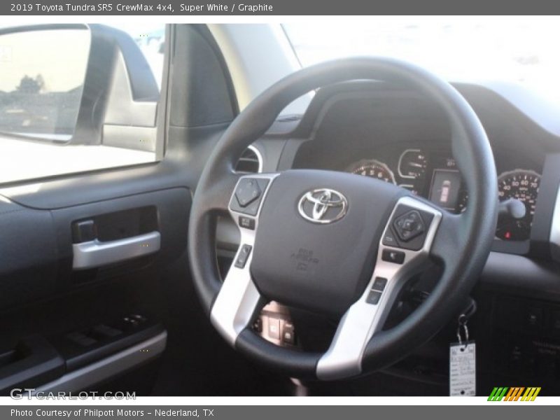 Super White / Graphite 2019 Toyota Tundra SR5 CrewMax 4x4