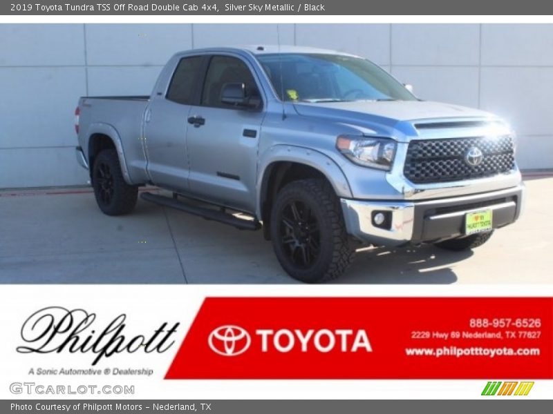 Silver Sky Metallic / Black 2019 Toyota Tundra TSS Off Road Double Cab 4x4