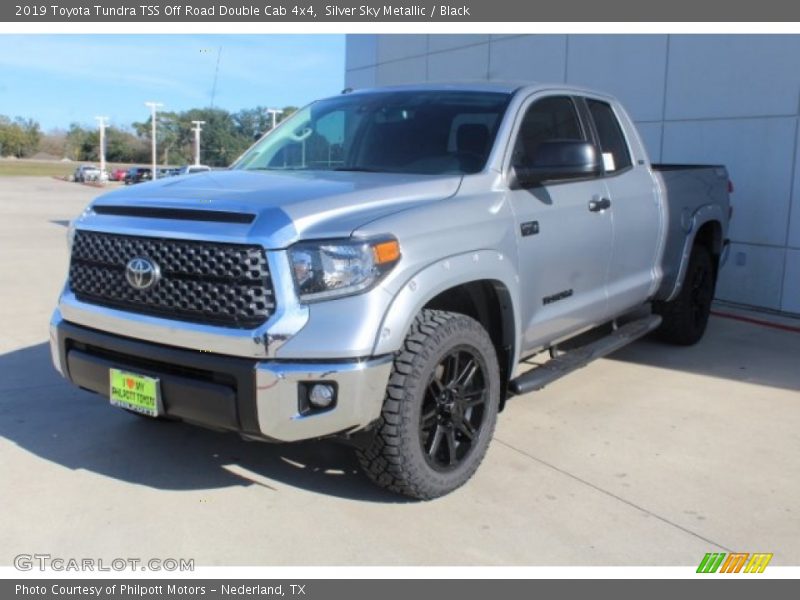 Silver Sky Metallic / Black 2019 Toyota Tundra TSS Off Road Double Cab 4x4