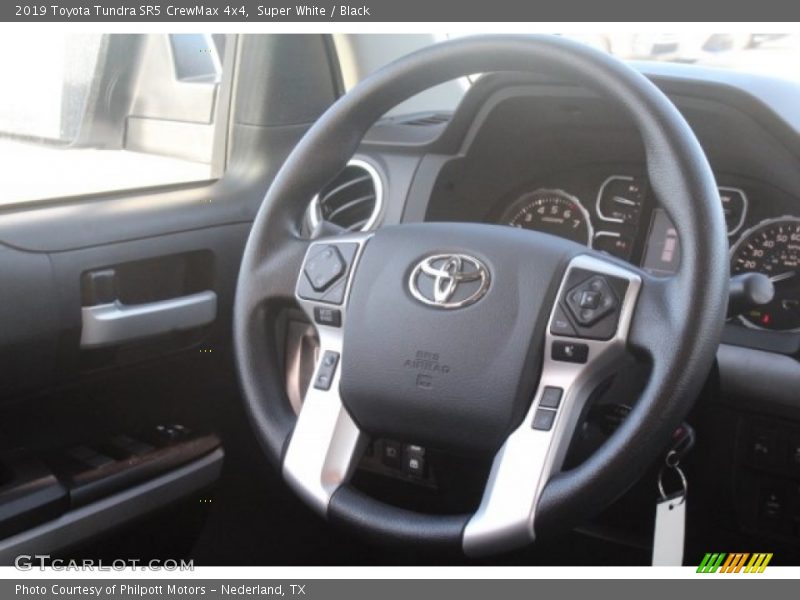Super White / Black 2019 Toyota Tundra SR5 CrewMax 4x4
