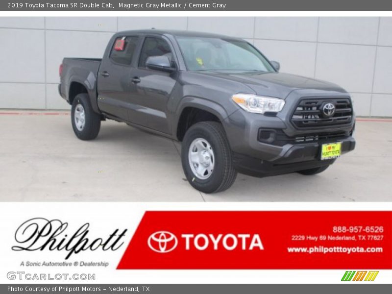 Magnetic Gray Metallic / Cement Gray 2019 Toyota Tacoma SR Double Cab