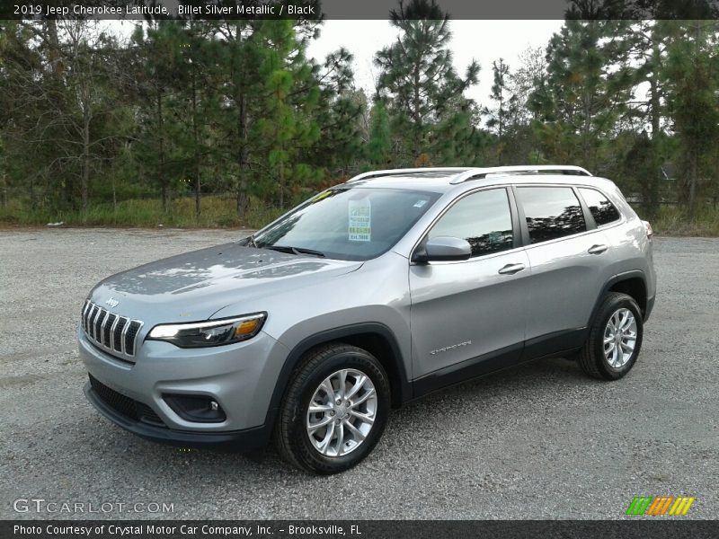 Billet Silver Metallic / Black 2019 Jeep Cherokee Latitude