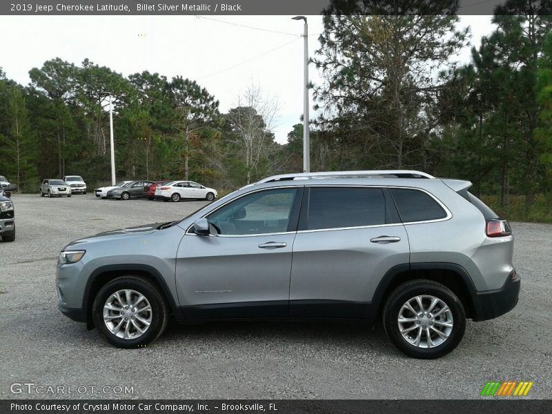 Billet Silver Metallic / Black 2019 Jeep Cherokee Latitude