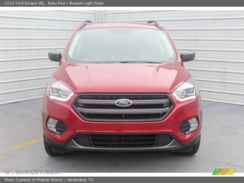 Ruby Red / Medium Light Stone 2019 Ford Escape SEL
