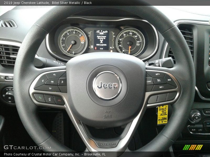 Billet Silver Metallic / Black 2019 Jeep Cherokee Latitude