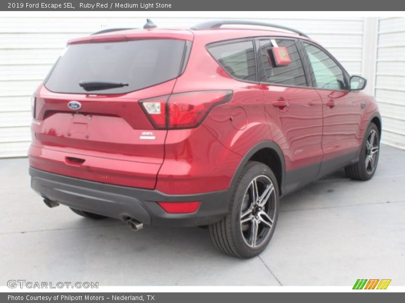 Ruby Red / Medium Light Stone 2019 Ford Escape SEL