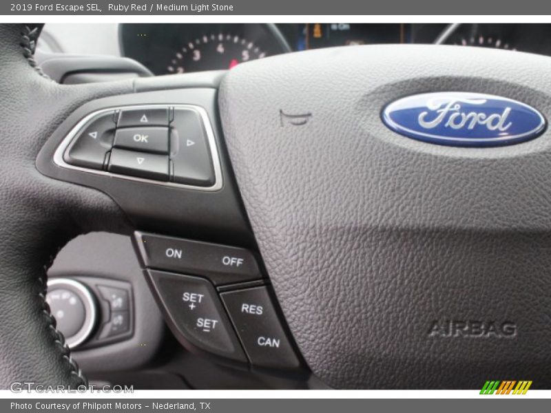 Ruby Red / Medium Light Stone 2019 Ford Escape SEL
