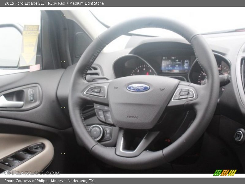 Ruby Red / Medium Light Stone 2019 Ford Escape SEL