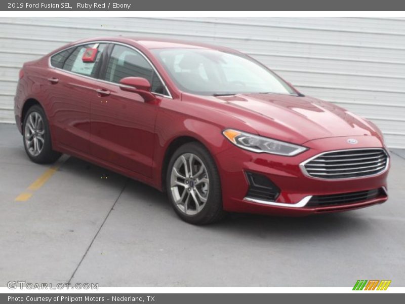 Ruby Red / Ebony 2019 Ford Fusion SEL