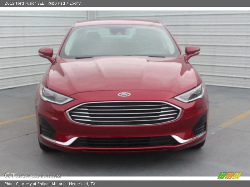 Ruby Red / Ebony 2019 Ford Fusion SEL