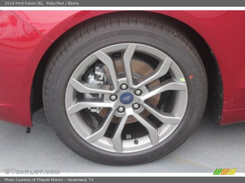 Ruby Red / Ebony 2019 Ford Fusion SEL
