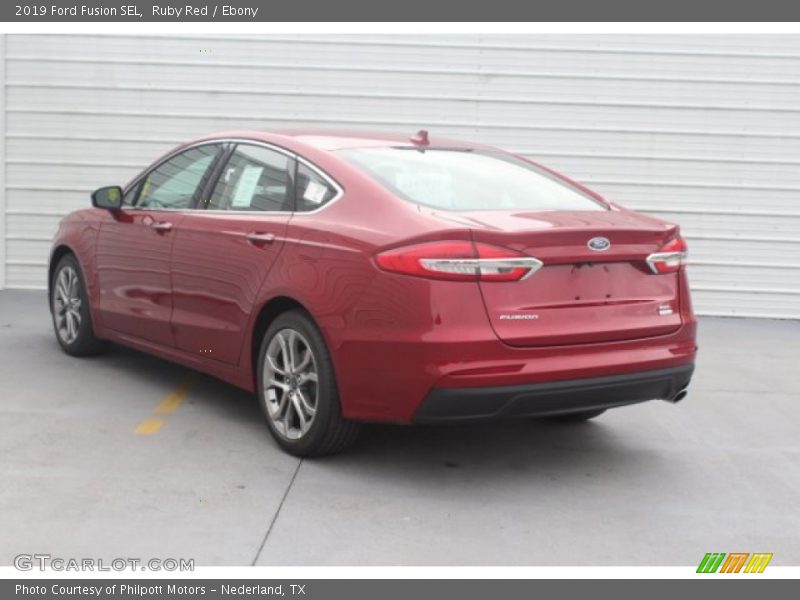 Ruby Red / Ebony 2019 Ford Fusion SEL