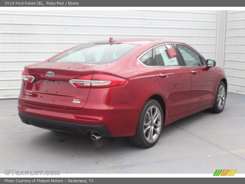Ruby Red / Ebony 2019 Ford Fusion SEL