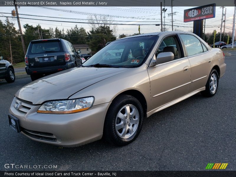 Naples Gold Metallic / Ivory 2002 Honda Accord EX Sedan