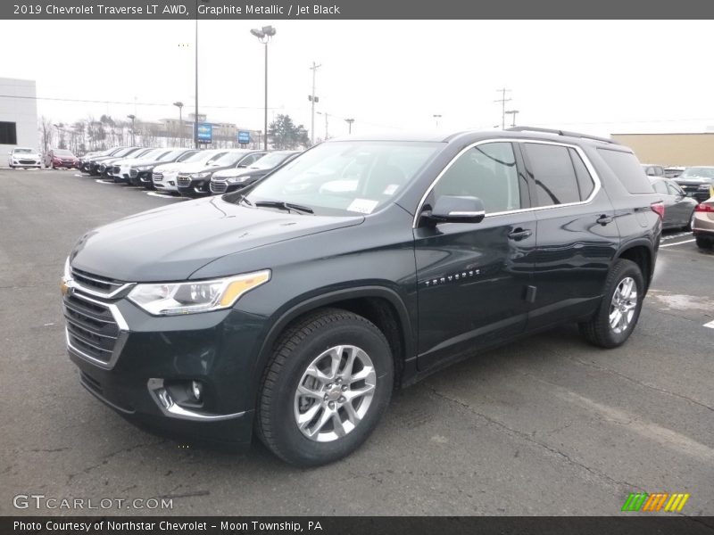 Graphite Metallic / Jet Black 2019 Chevrolet Traverse LT AWD