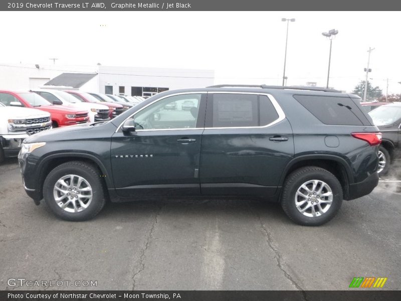 Graphite Metallic / Jet Black 2019 Chevrolet Traverse LT AWD