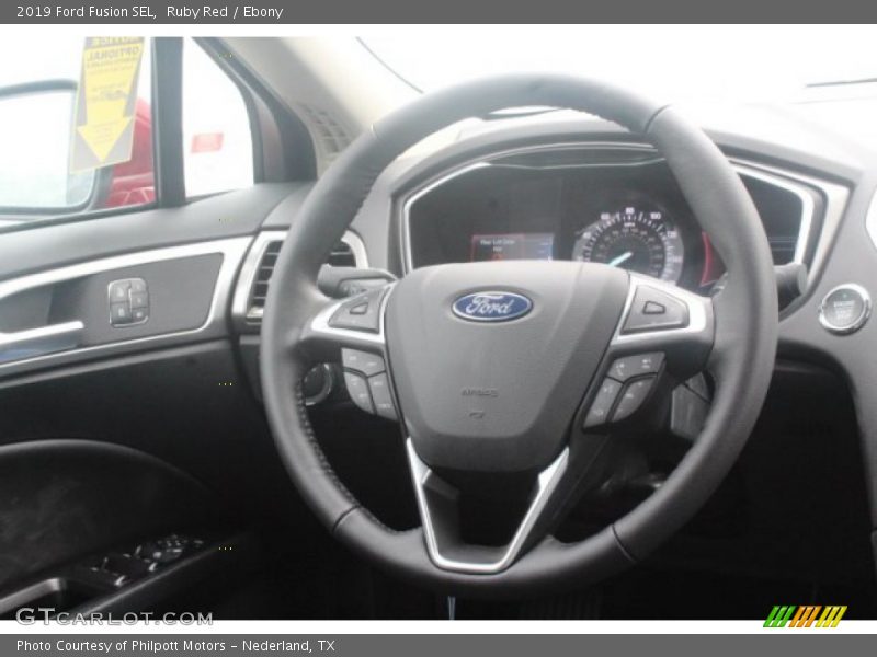 Ruby Red / Ebony 2019 Ford Fusion SEL