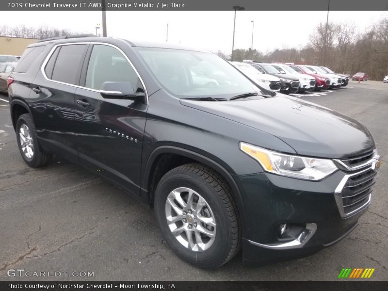 Graphite Metallic / Jet Black 2019 Chevrolet Traverse LT AWD