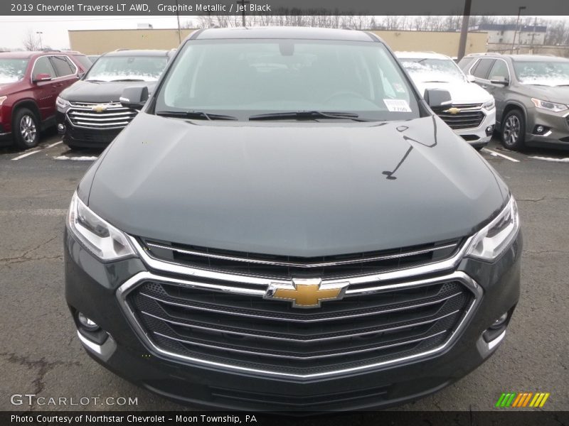 Graphite Metallic / Jet Black 2019 Chevrolet Traverse LT AWD