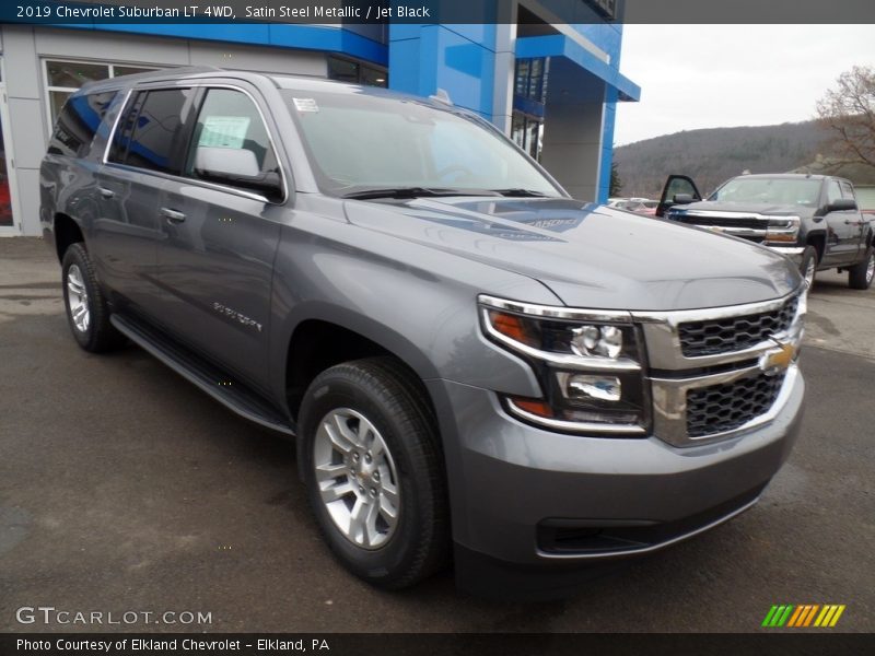 Satin Steel Metallic / Jet Black 2019 Chevrolet Suburban LT 4WD