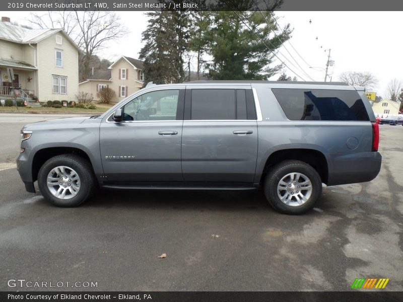 Satin Steel Metallic / Jet Black 2019 Chevrolet Suburban LT 4WD