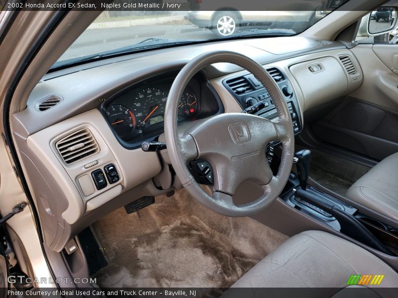 Naples Gold Metallic / Ivory 2002 Honda Accord EX Sedan
