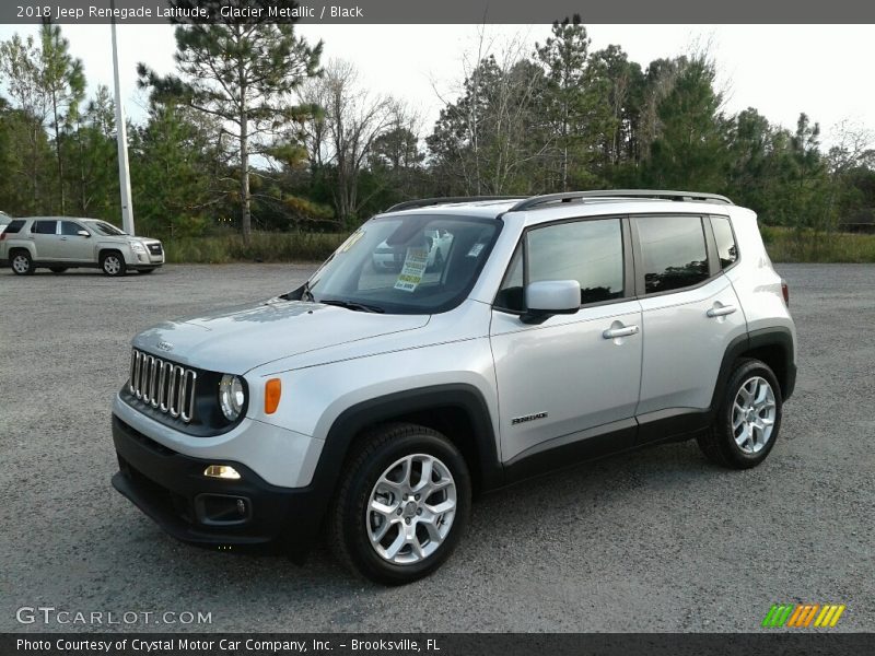 Glacier Metallic / Black 2018 Jeep Renegade Latitude