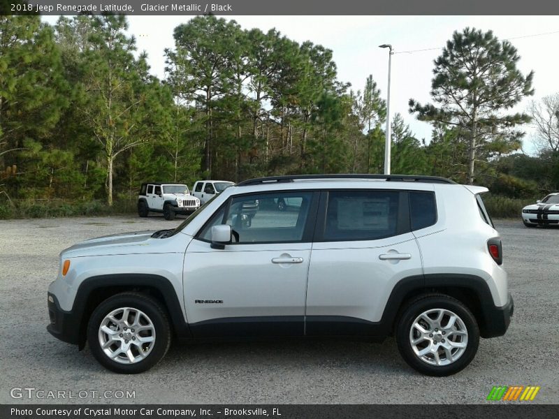 Glacier Metallic / Black 2018 Jeep Renegade Latitude