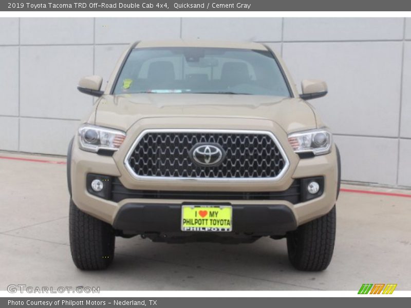 Quicksand / Cement Gray 2019 Toyota Tacoma TRD Off-Road Double Cab 4x4