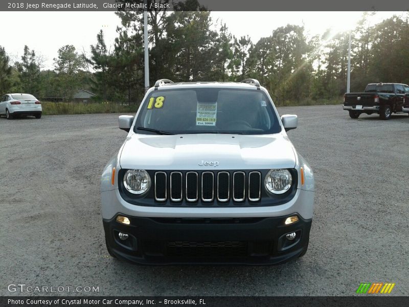 Glacier Metallic / Black 2018 Jeep Renegade Latitude