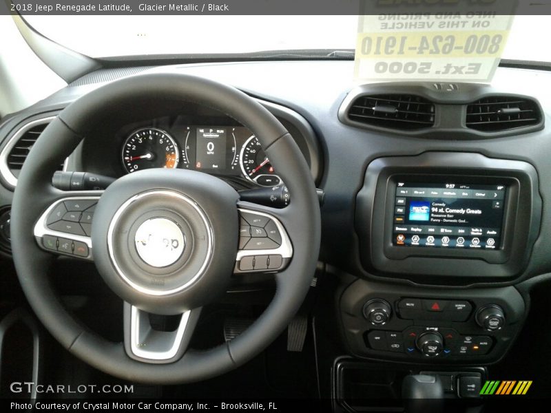 Glacier Metallic / Black 2018 Jeep Renegade Latitude