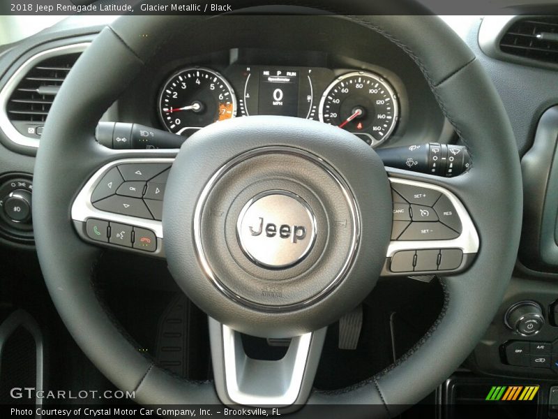 Glacier Metallic / Black 2018 Jeep Renegade Latitude