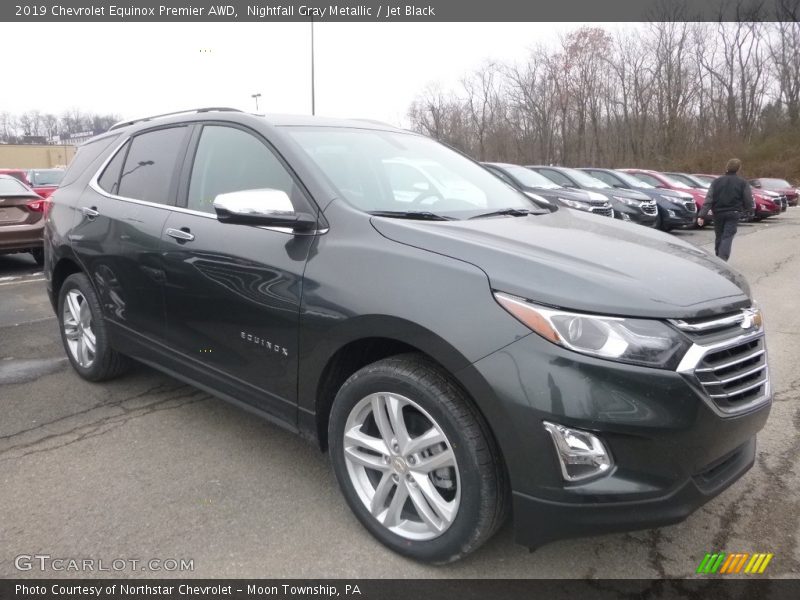 Nightfall Gray Metallic / Jet Black 2019 Chevrolet Equinox Premier AWD