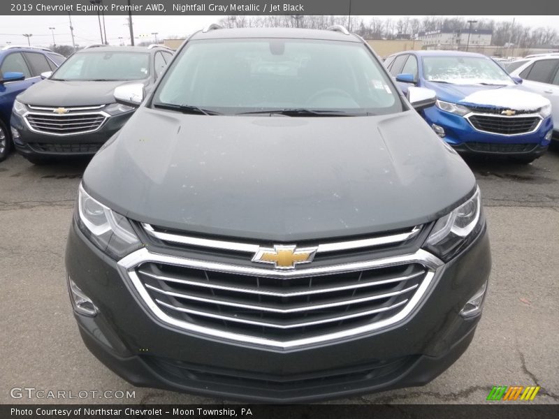 Nightfall Gray Metallic / Jet Black 2019 Chevrolet Equinox Premier AWD