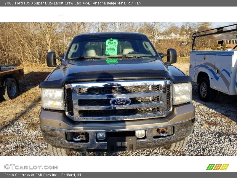 Arizona Beige Metallic / Tan 2005 Ford F350 Super Duty Lariat Crew Cab 4x4