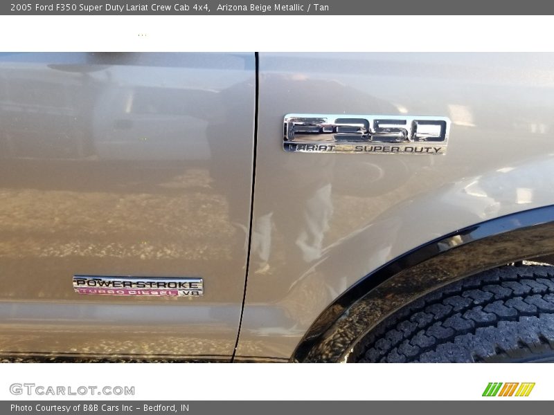 Arizona Beige Metallic / Tan 2005 Ford F350 Super Duty Lariat Crew Cab 4x4