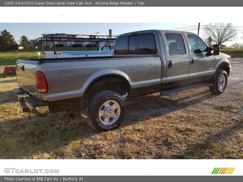 Arizona Beige Metallic / Tan 2005 Ford F350 Super Duty Lariat Crew Cab 4x4