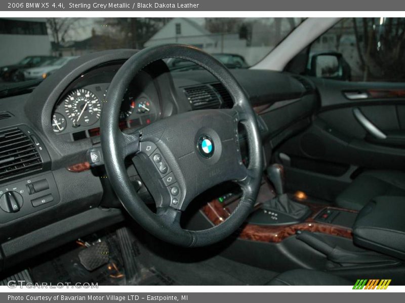 Sterling Grey Metallic / Black Dakota Leather 2006 BMW X5 4.4i