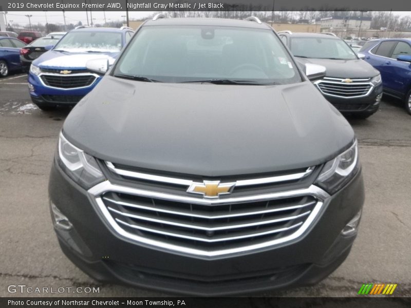 Nightfall Gray Metallic / Jet Black 2019 Chevrolet Equinox Premier AWD