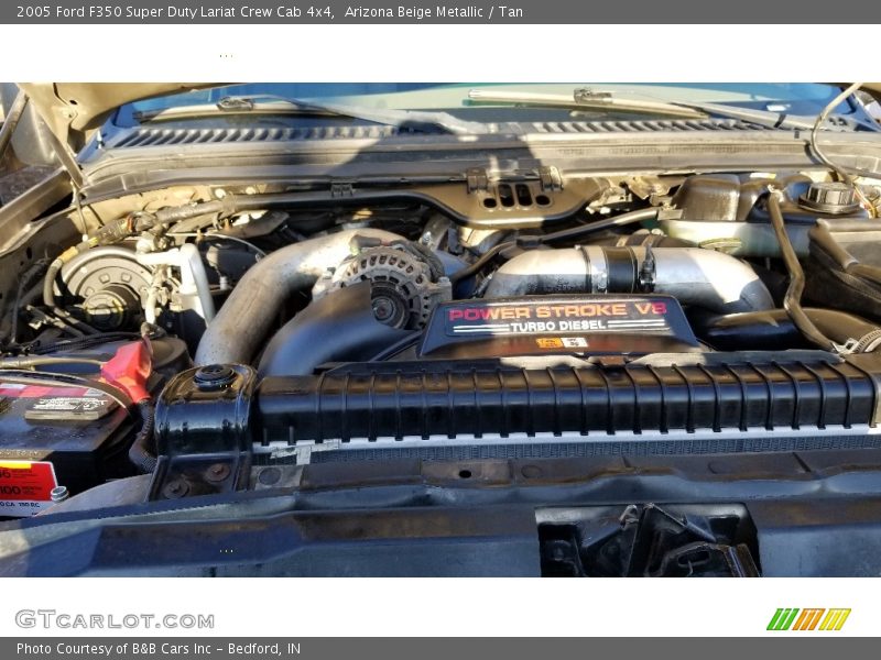 Arizona Beige Metallic / Tan 2005 Ford F350 Super Duty Lariat Crew Cab 4x4